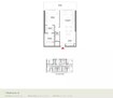 Arada W Residences 1 Bed Layout
