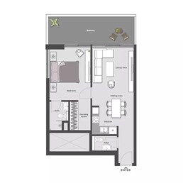 1 Bed 791 Sq. Ft. Apartment in Arib Collection