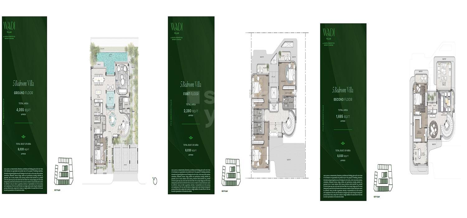 Arista Wadi Villas 5 Beds Layout