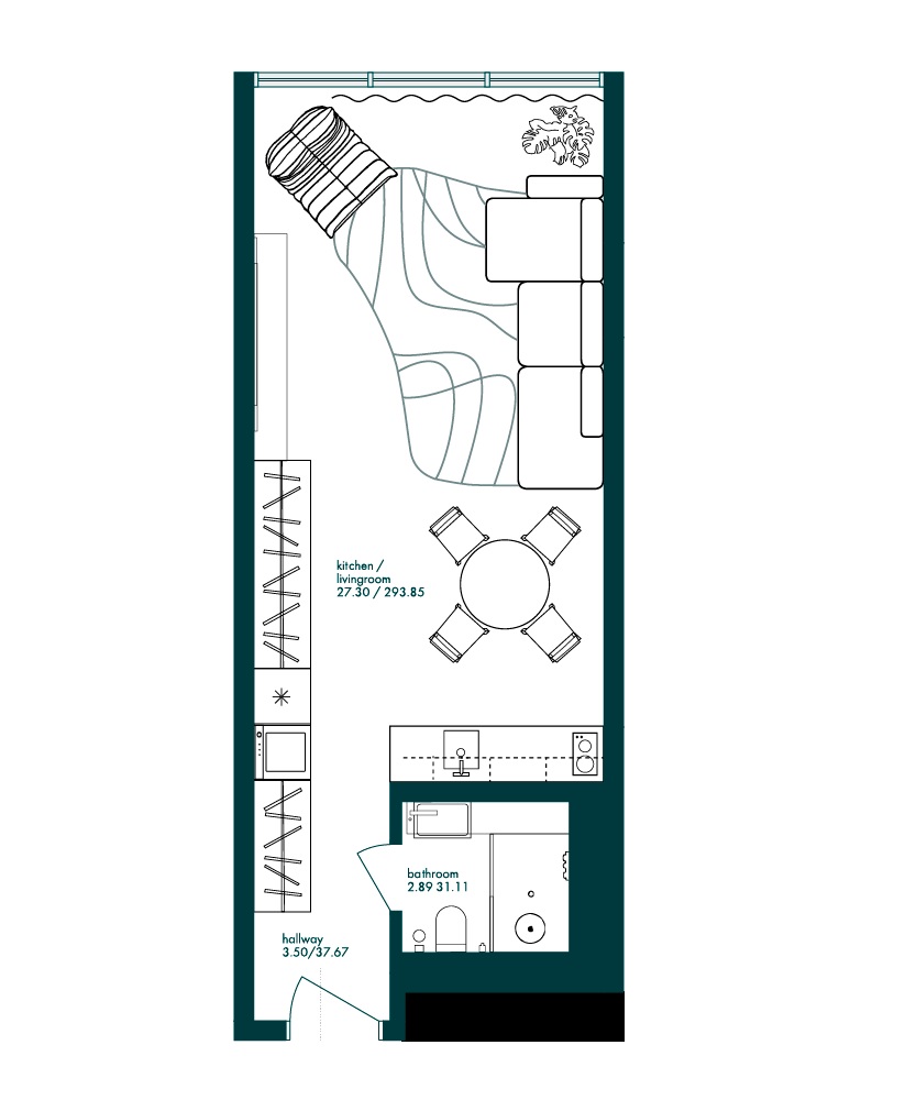 394 Sq. Ft. Studio in Arsenal Vibe