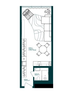 394 Sq. Ft. Studio in Arsenal Vibe