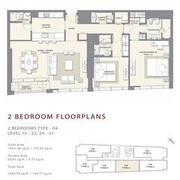 2 Beds 1504 Sq. Ft. Apartment in Artar Mada Residences