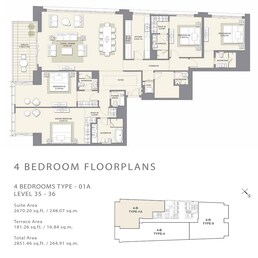 4 Beds 2851 Sq. Ft. Apartment in Artar Mada Residences