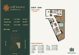 1 Bed 1399 Sq. Ft. Apartment in ASAK Golf Terrace Residences