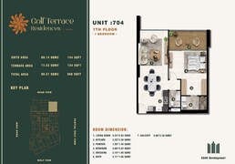 1 Bed 868 Sq. Ft. Apartment in ASAK Golf Terrace Residences