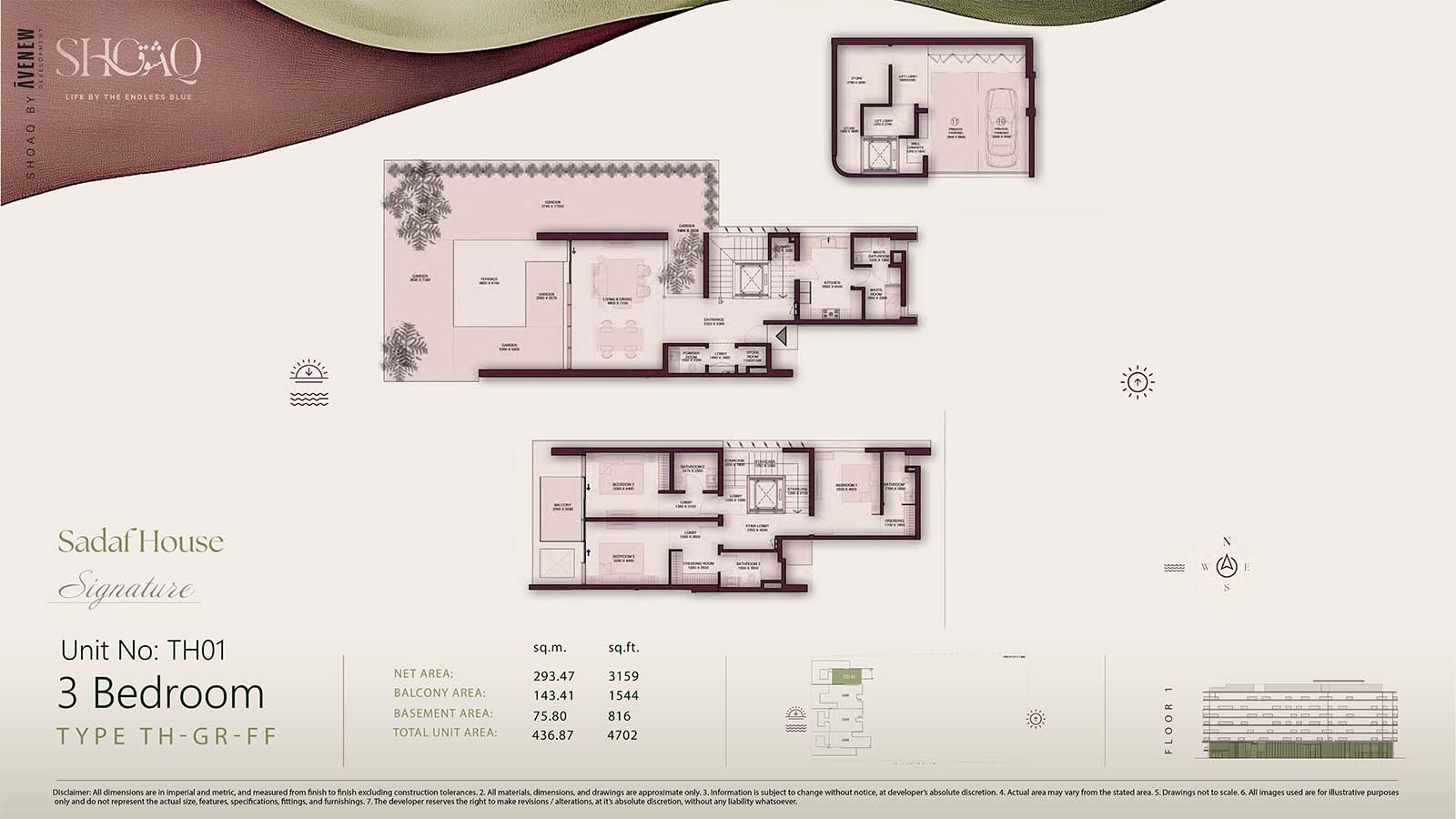 Avenew Shoaq 3 Beds Layout