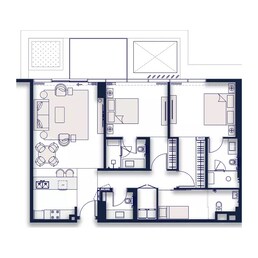 2 Beds 1295 Sq. Ft. Apartment in Avenew Silena