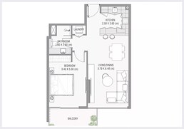 1 Bed 934 Sq. Ft. Apartment in Ayat Ayamore Residence