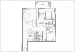 2 Beds 1342 Sq. Ft. Apartment in Ayat Ayamore Residence