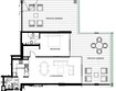 Azizi Aliyah Serviced Apartments Phase 2 1 Bed Layout