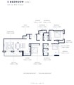 Azizi Central 3 Beds Layout