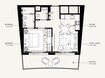 Azizi Gabriel 1 Bed Layout