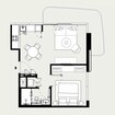 Azizi Leily 1 Bed Layout