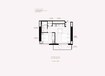 Azizi Milan Heights 1 Bed Layout