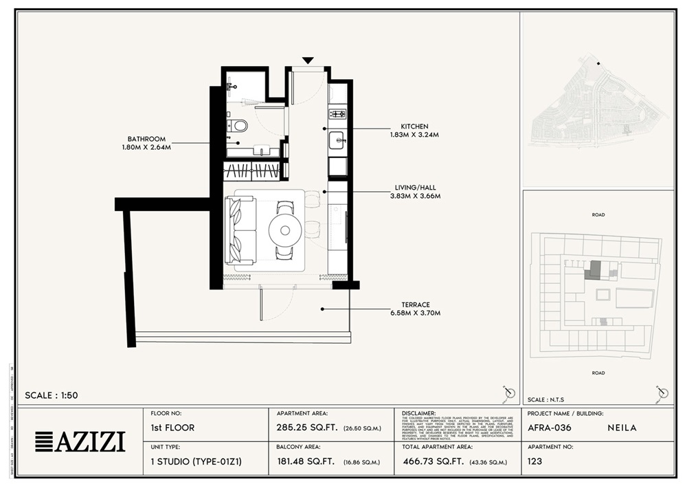 Azizi Neila Studio Layout