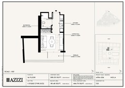 467 Sq. Ft. Studio in Azizi Neila