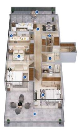 3 Beds 2578 Sq. Ft. Apartment in Azizi Phase 2