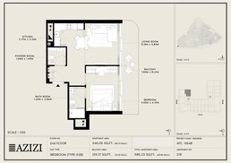 1 Bed 685 Sq. Ft. Apartment in Azizi Raffi