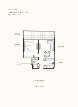 1 Bed 715 Sq. Ft. Apartment in Azizi Riviera Azure