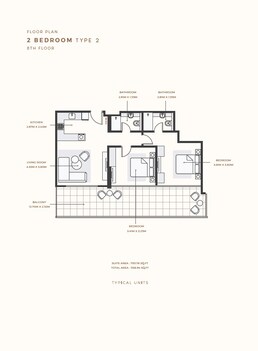 2 Beds 1139 Sq. Ft. Apartment in Azizi Riviera Azure