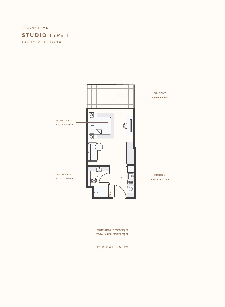 388 Sq. Ft. Studio in Azizi Riviera Azure