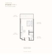 Azizi Riviera Reve Apartments Studio Layout