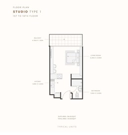 445 Sq. Ft. Studio in Azizi Riviera Reve Apartments