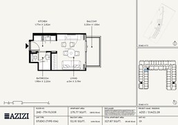 327 Sq. Ft. Studio in Azizi Wares