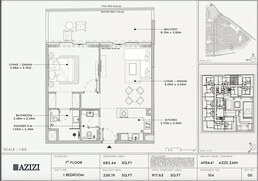 1 Bed 917 Sq. Ft. Apartment in Azizi Zain