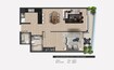 Bam 311 Boulevard 1 Bed Layout