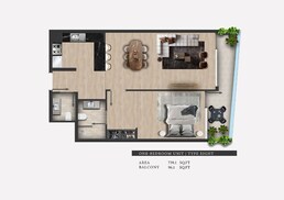 1 Bed 739 Sq. Ft. Apartment in Bam 311 Boulevard