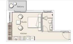 510 Sq. Ft. Studio in Belgravia Heights 2