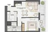 Beyond Saria 1 Bed Layout