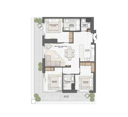 3 Beds 1632 Sq. Ft. Apartment in Beyond Saria