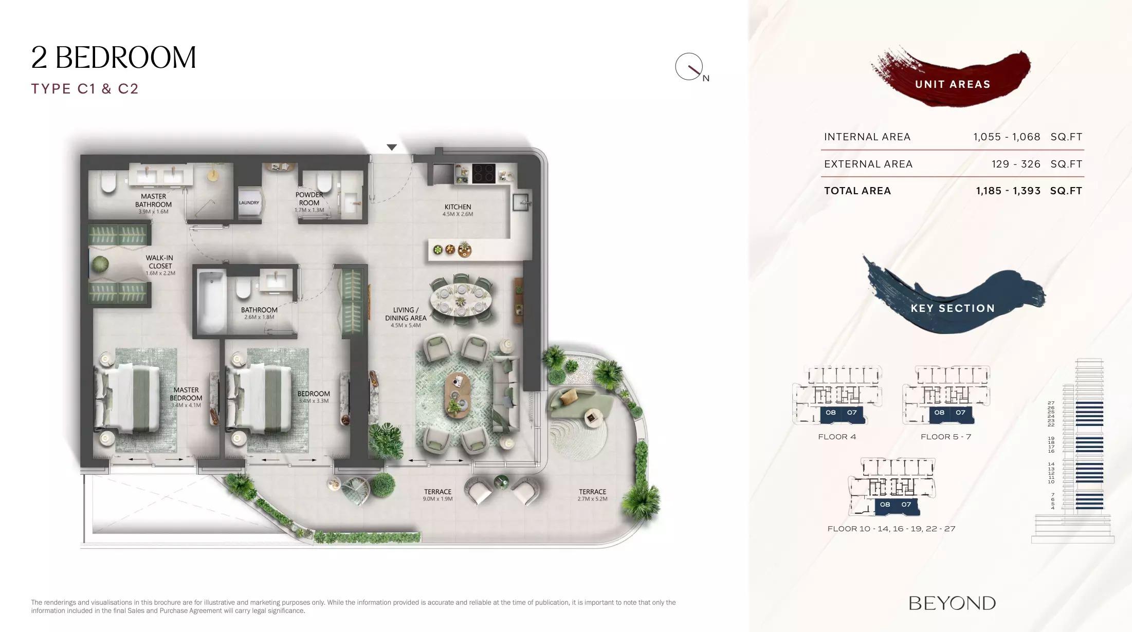 Beyond The Mural 2 Beds Layout