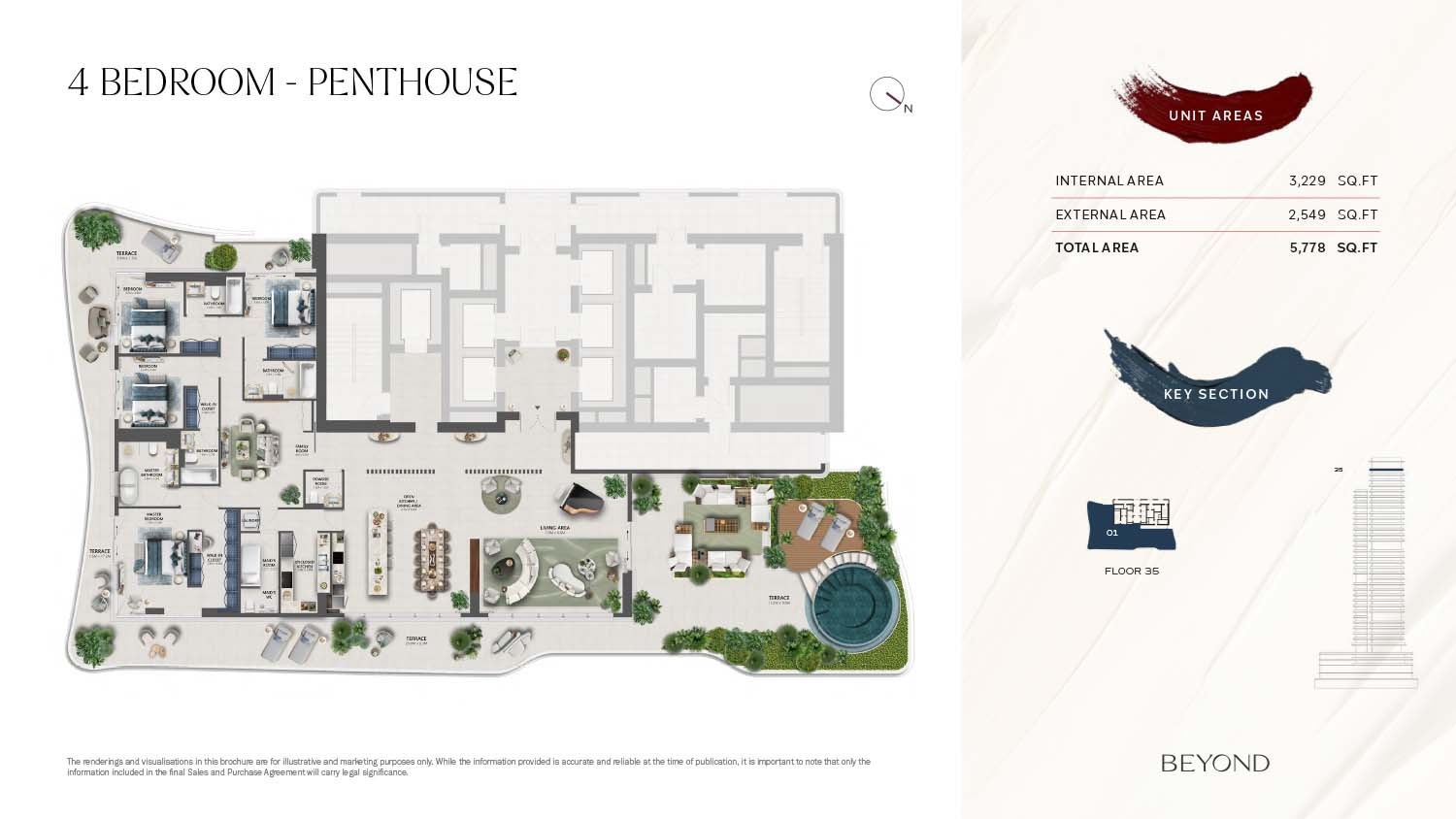 Beyond The Mural 4 Beds Layout