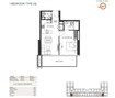 Binghatti Amberhall 1 Bed Layout