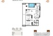 Binghatti Amberhall 2 Beds Layout