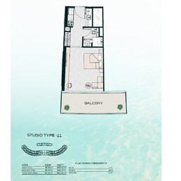 550 Sq. Ft. Studio in Binghatti Aquarise