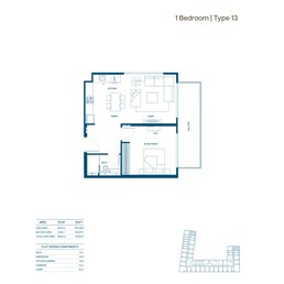 1 Bed 735 Sq. Ft. Apartment in Binghatti Aurora