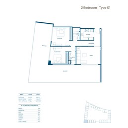 2 Beds 2017 Sq. Ft. Apartment in Binghatti Aurora