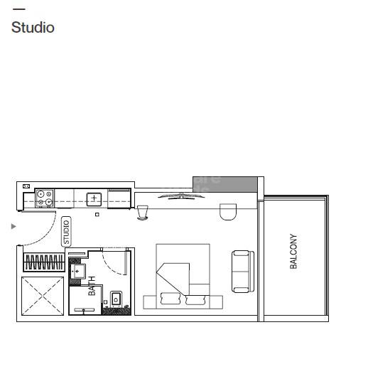 339 Sq. Ft. Studio in Binghatti Azure