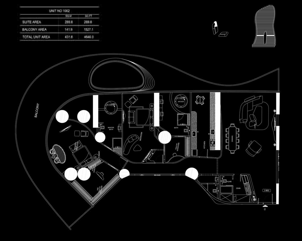 2 Beds 4646 Sq. Ft. Apartment in Binghatti Bugatti Residences