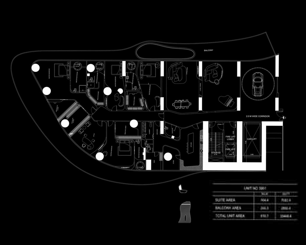 4 Beds 10448 Sq. Ft. Apartment in Binghatti Bugatti Residences