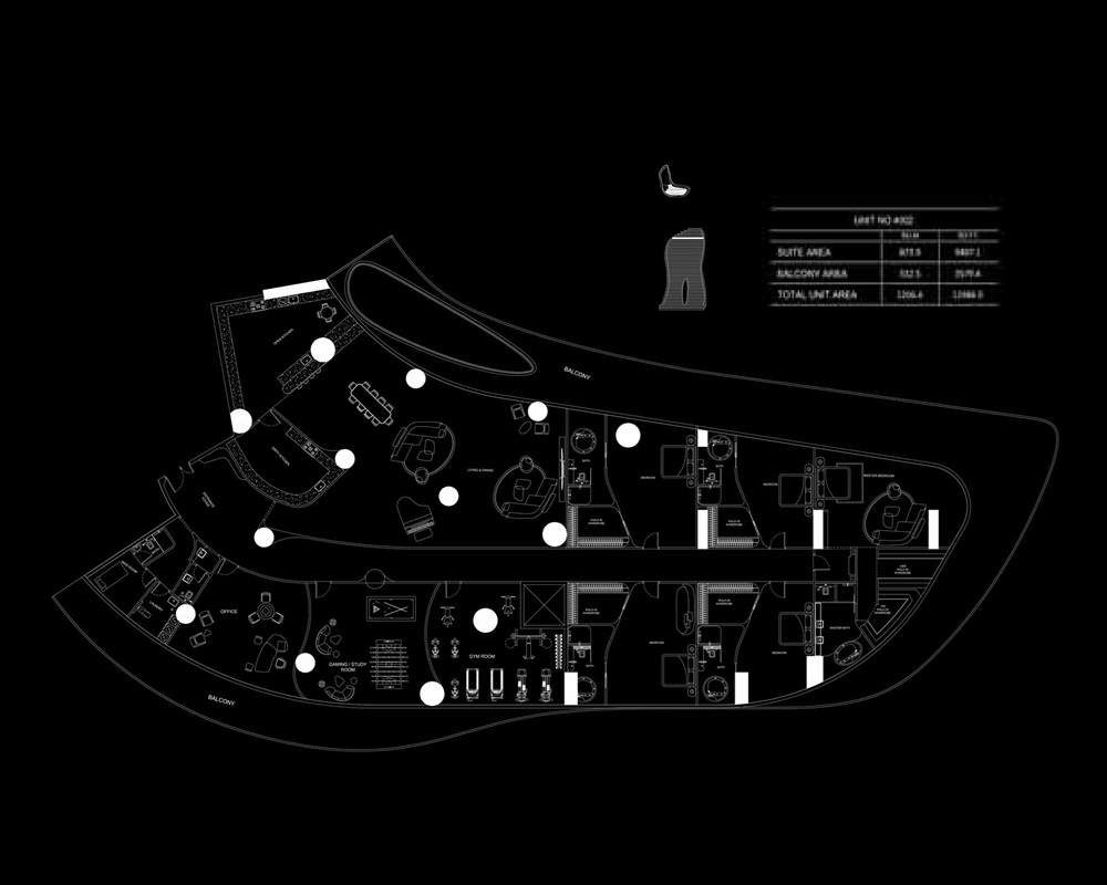5 Beds 12986 Sq. Ft. Penthouse in Binghatti Bugatti Residences