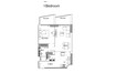 Binghatti Crest 1 Bed Layout