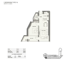 1 Bed 678 Sq. Ft. Apartment in Binghatti Cullinan