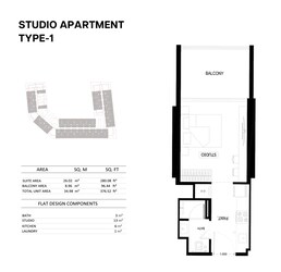 376 Sq. Ft. Studio in Binghatti Elite