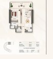 Binghatti Flare 1 Bed Layout