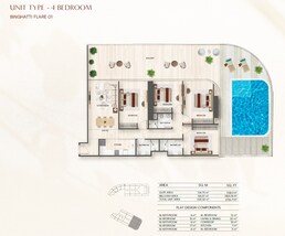 4 Beds 2726 Sq. Ft. Apartment in Binghatti Flare